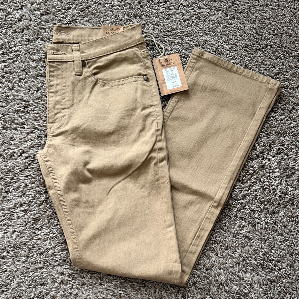 Men’s Cody James Slim Straight Khaki Jeans